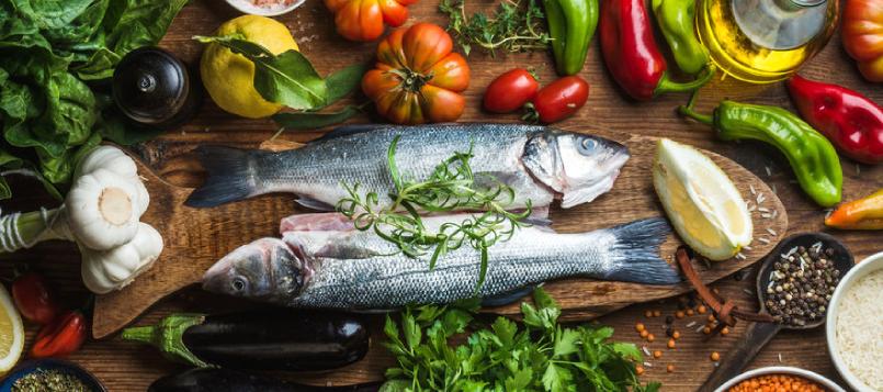 Las verduras y el pescado son buenos para prevenir la diabetes